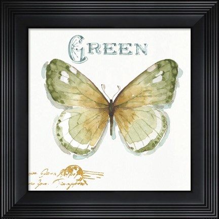 Framed My Greenhouse Butterflies IV Print