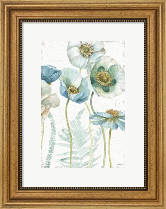 Framed My Greenhouse Flowers I Crop on Wood Print