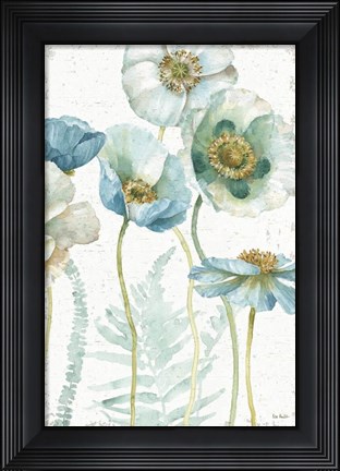 Framed My Greenhouse Flowers I Crop on Wood Print