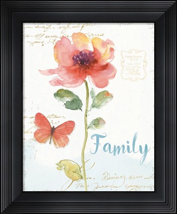 Framed Rainbow Seeds Floral IX Family Print