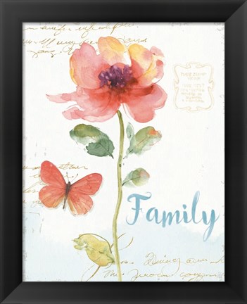 Framed Rainbow Seeds Floral IX Family Print