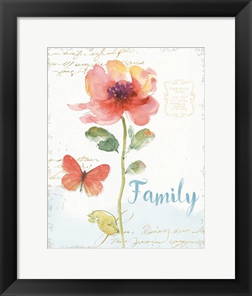 Framed Rainbow Seeds Floral IX Family Print