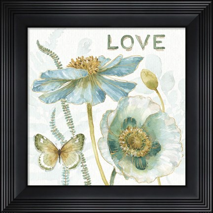 Framed My Greenhouse Flowers Love Print