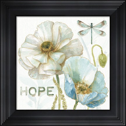 Framed My Greenhouse Flowers Hope Print