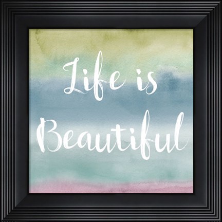 Framed Rainbow Seeds Painted Pattern XIV Cool Life Print