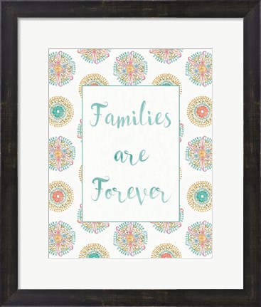 Framed Rainbow Seeds Families Print