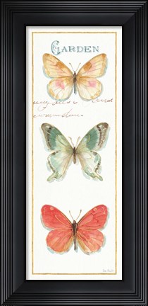 Framed Rainbow Seeds Butterflies II Print