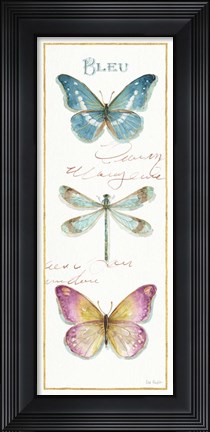 Framed Rainbow Seeds Butterflies I Print