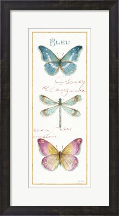 Framed Rainbow Seeds Butterflies I Print