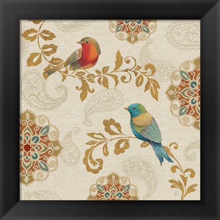 Framed Bird Rainbow IIIA Print