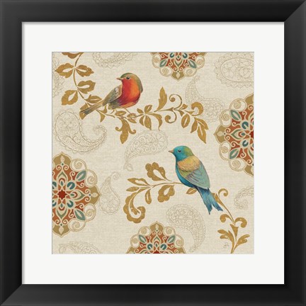 Framed Bird Rainbow IIIA Print