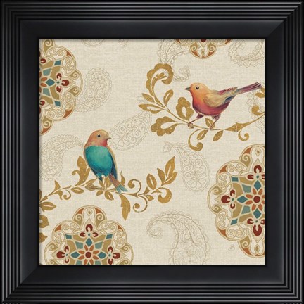 Framed Bird Rainbow IIA Print