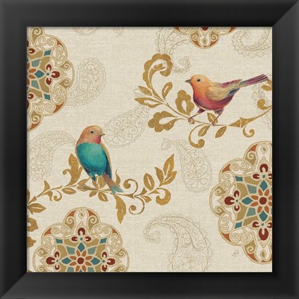 Framed Bird Rainbow IIA Print