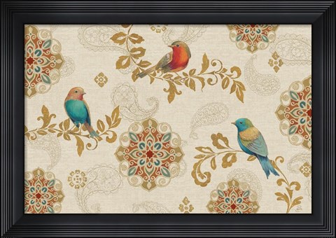 Framed Bird Rainbow IA Print