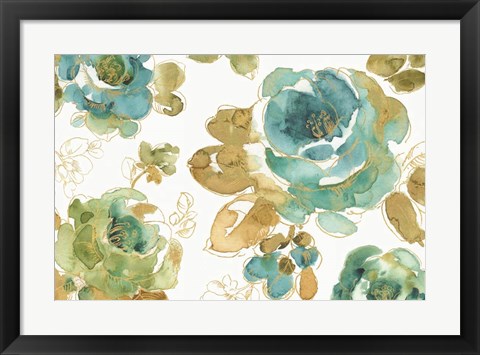 Framed My Greenhouse Roses I Print