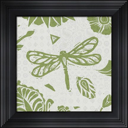 Framed Nordic Woodcut VIII Master Print