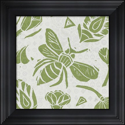 Framed Nordic Woodcut VI Master Print