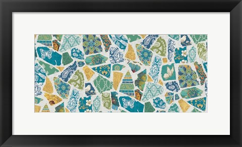 Framed Free Bird Spanish Tiles Print