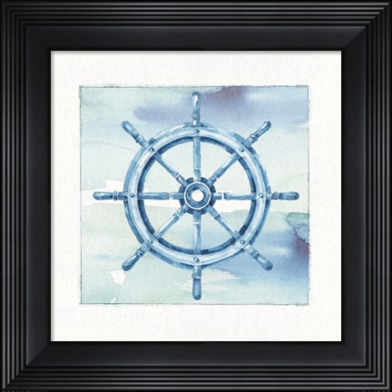 Framed Sea Life Wheel v2 Print