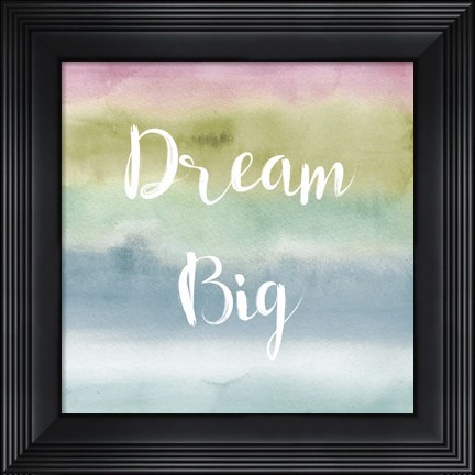 Framed Rainbow Seeds Painted Pattern XIV Cool Dream Print