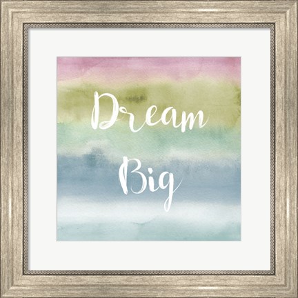 Framed Rainbow Seeds Painted Pattern XIV Cool Dream Print