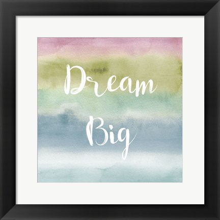 Framed Rainbow Seeds Painted Pattern XIV Cool Dream Print