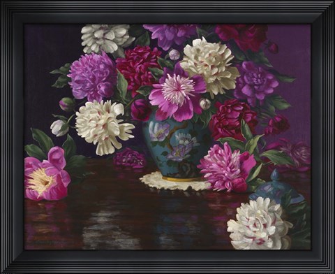 Framed Imperial Peonies Print