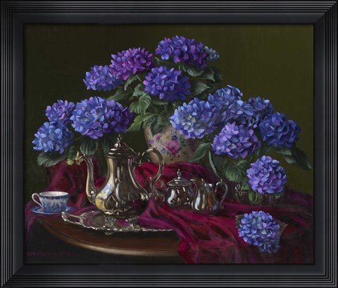 Framed Silvered Hush Print