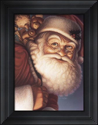 Framed Santa Print