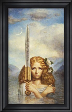 Framed Lady Of The Lake Print
