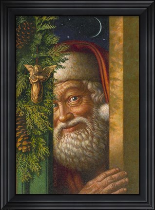 Framed Santa- 1 Print