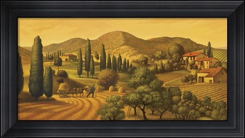 Framed Tuscan Landscape Print