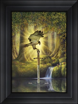 Framed Telling Pool Print