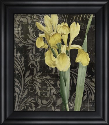 Framed Ode to Yellow Flowers Print