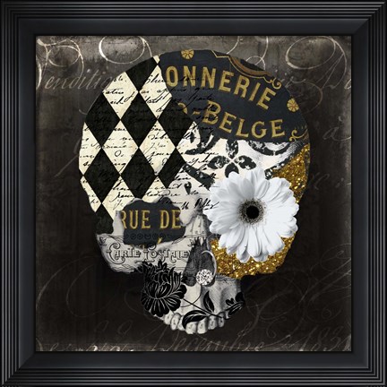 Framed Paris Halloween I Print