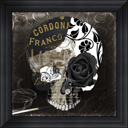 Framed Paris Halloween II Print