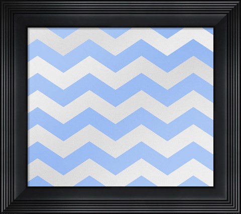 Framed Xmas Chevron 3 Print