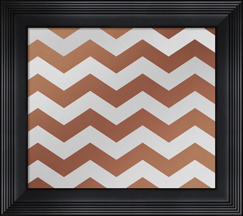 Framed Xmas Chevron 4 Print