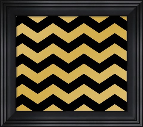 Framed Xmas Chevron 5 Print