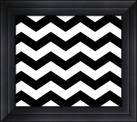 Framed Xmas Chevron 6 Print