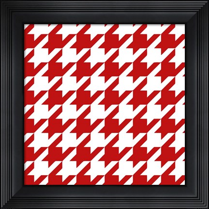 Framed Xmas Houndstooth 2 Print