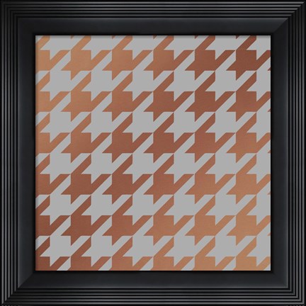 Framed Xmas Houndstooth 4 Print