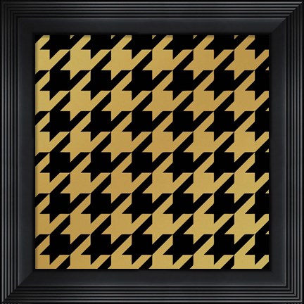 Framed Xmas Houndstooth 5 Print