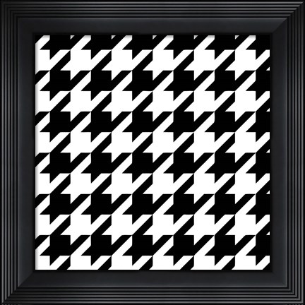 Framed Xmas Houndstooth 6 Print
