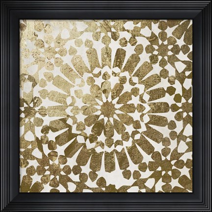 Framed Moroccan Gold I Print