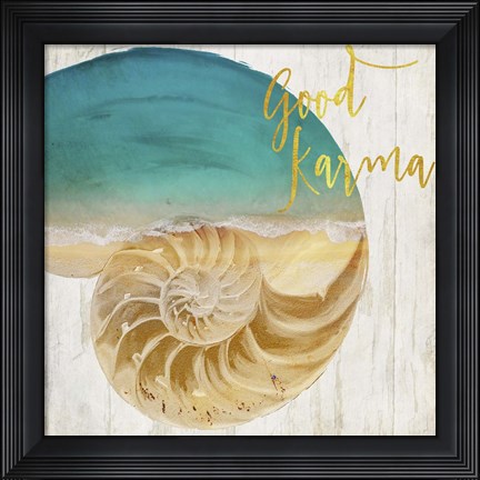 Framed Sea In My Hand Print