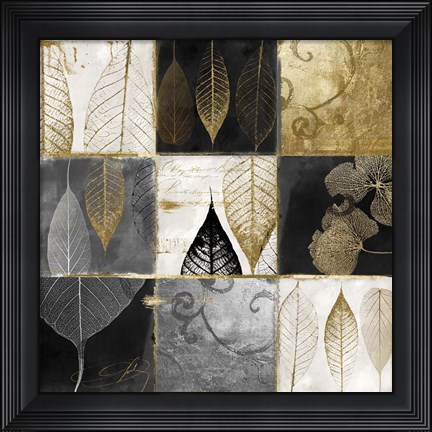 Framed Fallen Gold III Print