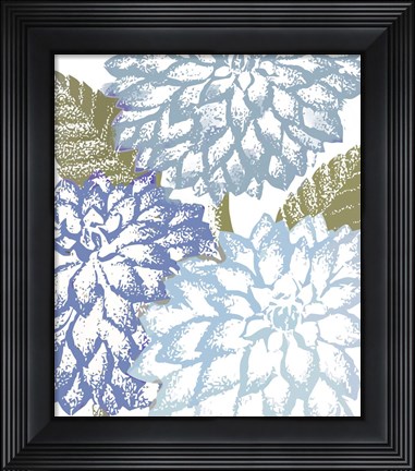 Framed Sea Dahlias I Print