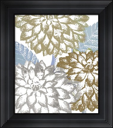 Framed Sea Dahlias II Print