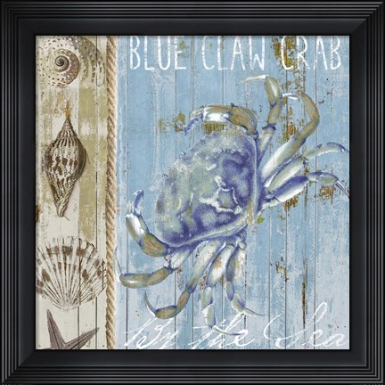 Framed Blue Crab I Print